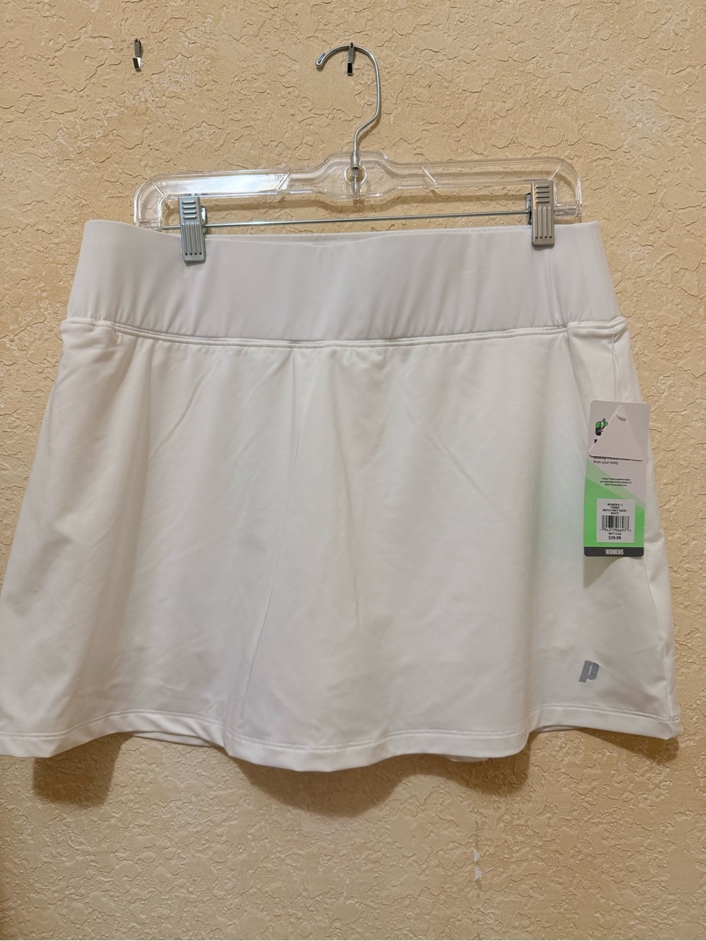 Prince Tennis Skort in white. NWT